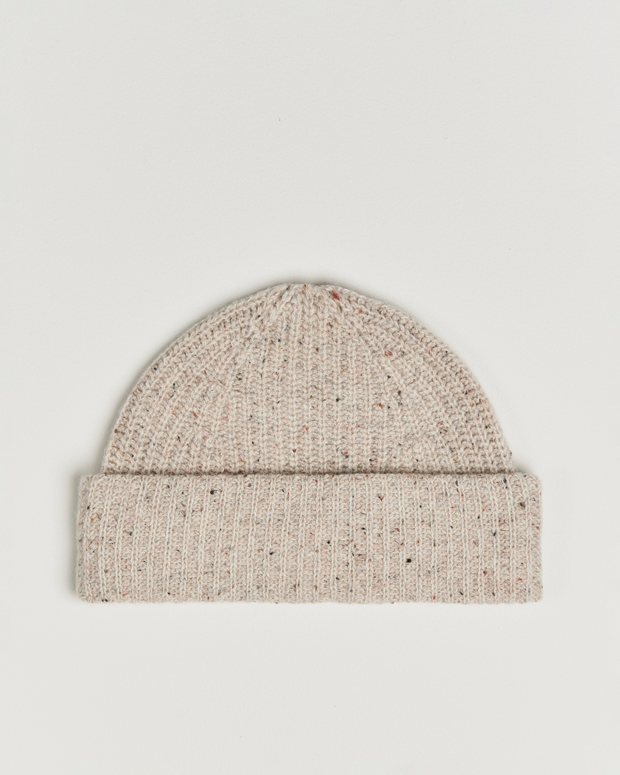 Herre | Huer | NN07 | Wool Donegal Sailor Beanie Cream