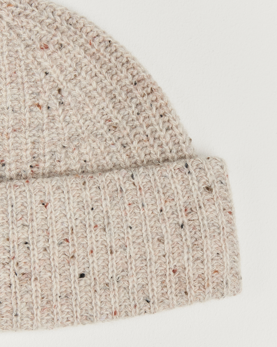Herre | Huer | NN07 | Wool Donegal Sailor Beanie Cream