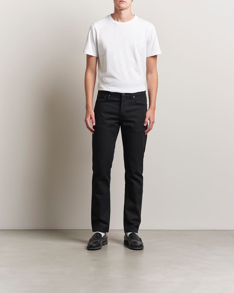 Herre | Jeans | Nudie Jeans | Solid Ollie Jeans Dry Pure Black