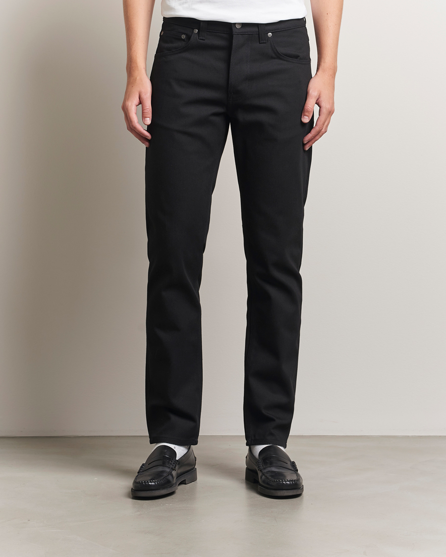 Herre | Jeans | Nudie Jeans | Solid Ollie Jeans Dry Pure Black