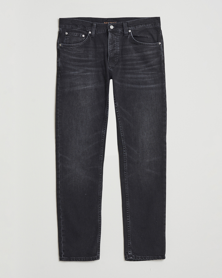 Herre | Jeans | Nudie Jeans | Solid Ollie Jeans Black Force
