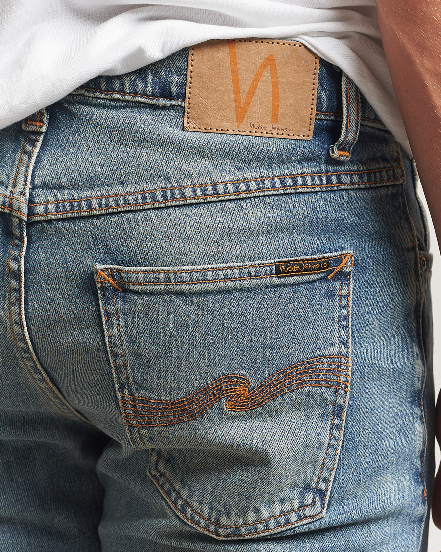 Herre | Jeans | Nudie Jeans | Solid Ollie Jeans Blue Clay