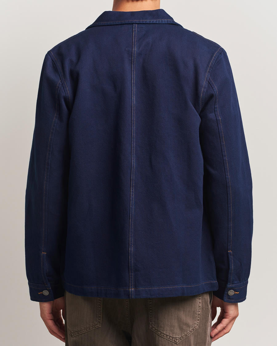 Herre | Skjorter | Nudie Jeans | Barney Indigo Workwear Jacket Dark Blue