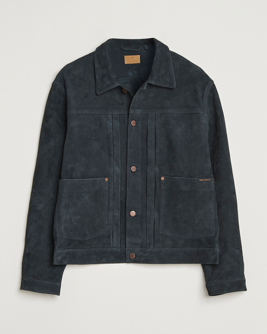 Herre | Jakker | Nudie Jeans | Dante II Suede Jacket Navy