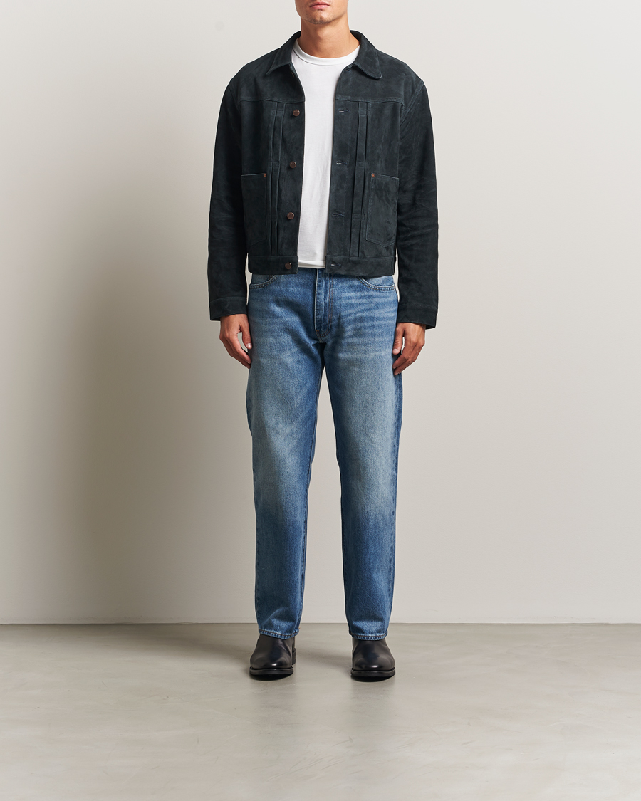 Herre | Jakker | Nudie Jeans | Dante II Suede Jacket Navy