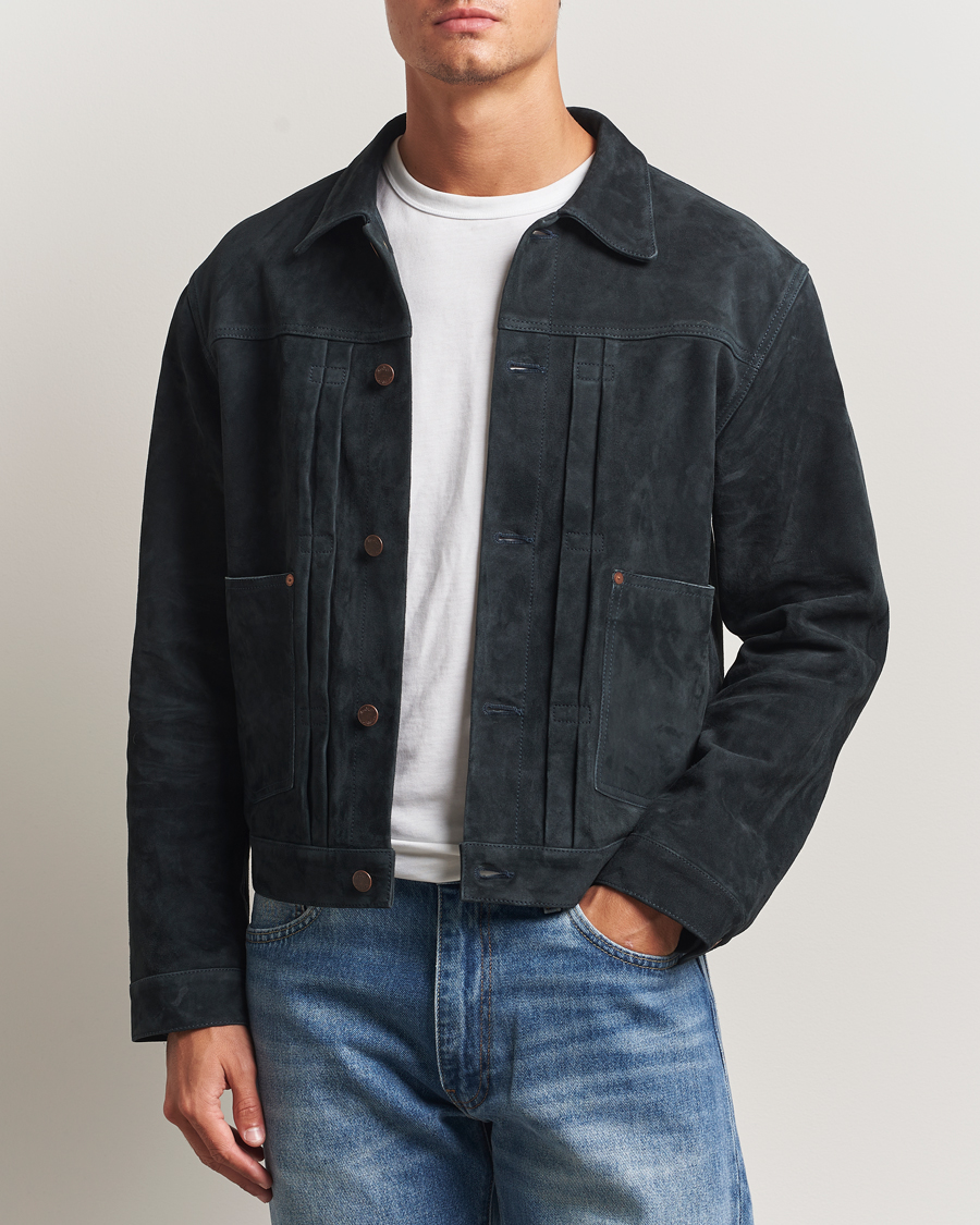 Herre | Jakker | Nudie Jeans | Dante II Suede Jacket Navy