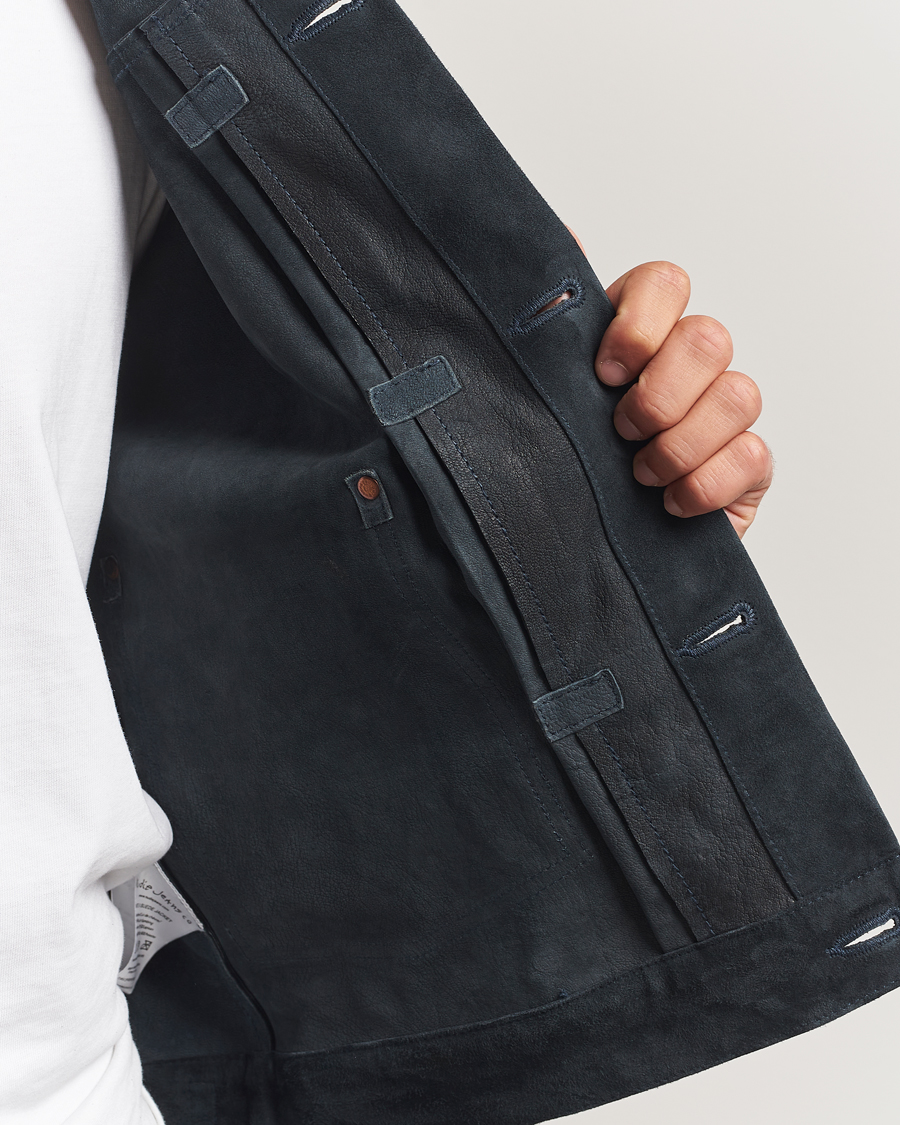 Herre | Jakker | Nudie Jeans | Dante II Suede Jacket Navy