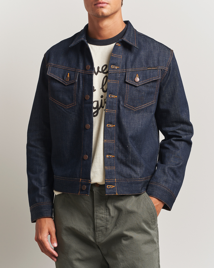 Herre | Jakker | Nudie Jeans | Conny Denim Jacket Dry Streaky Mid Blue