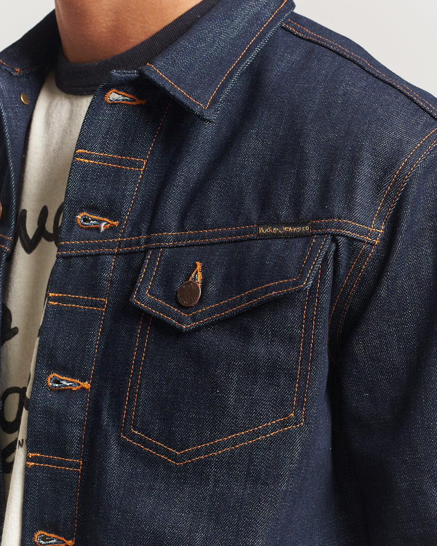Herre | Jakker | Nudie Jeans | Conny Denim Jacket Dry Streaky Mid Blue