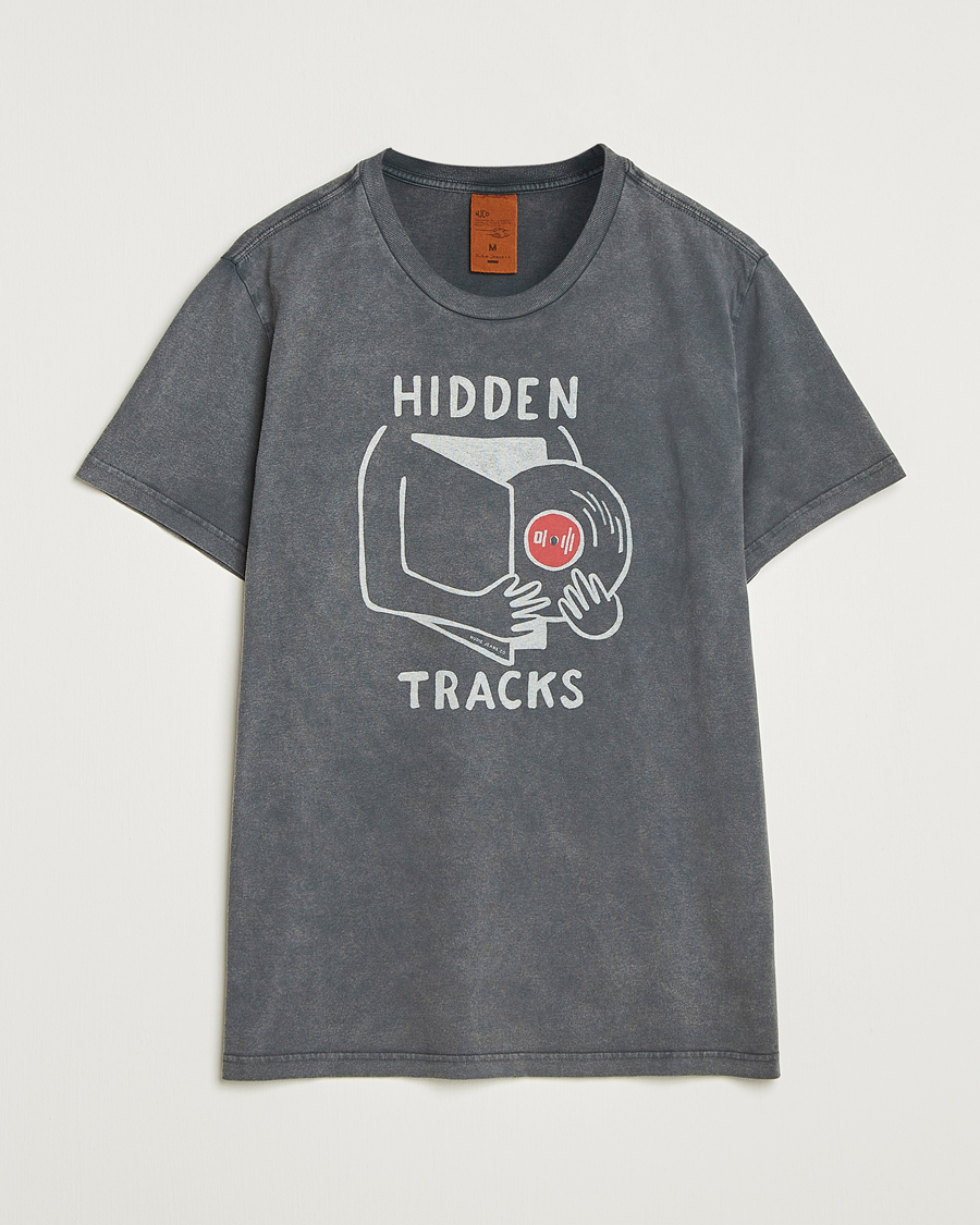 Herre | T-Shirts | Nudie Jeans | Roy Hidden Track T-Shirt Antracite
