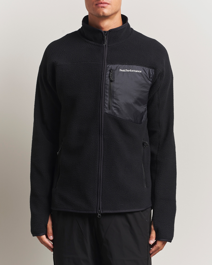 Herre | Trøjer | Peak Performance | Pile Full Zip Black