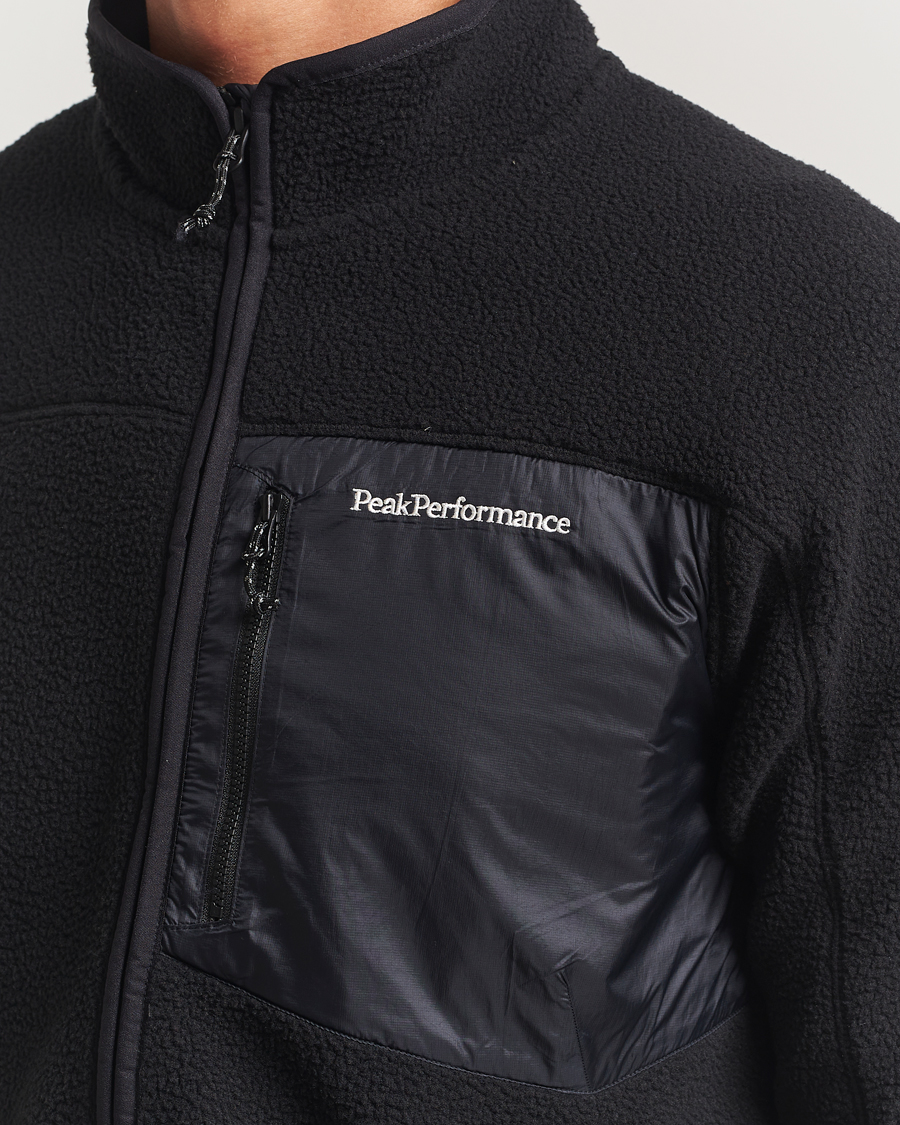 Herre | Trøjer | Peak Performance | Pile Full Zip Black