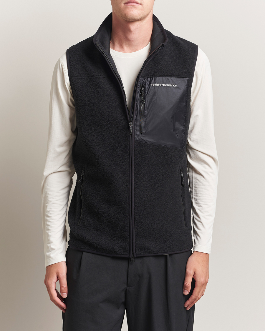 Herre | Trøjer | Peak Performance | Pile Vest Black