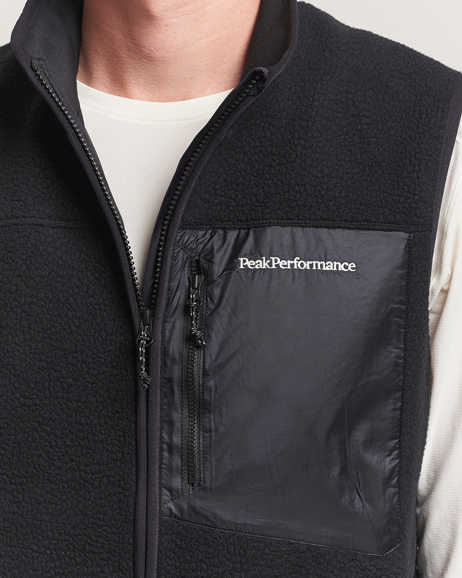 Herre | Trøjer | Peak Performance | Pile Vest Black