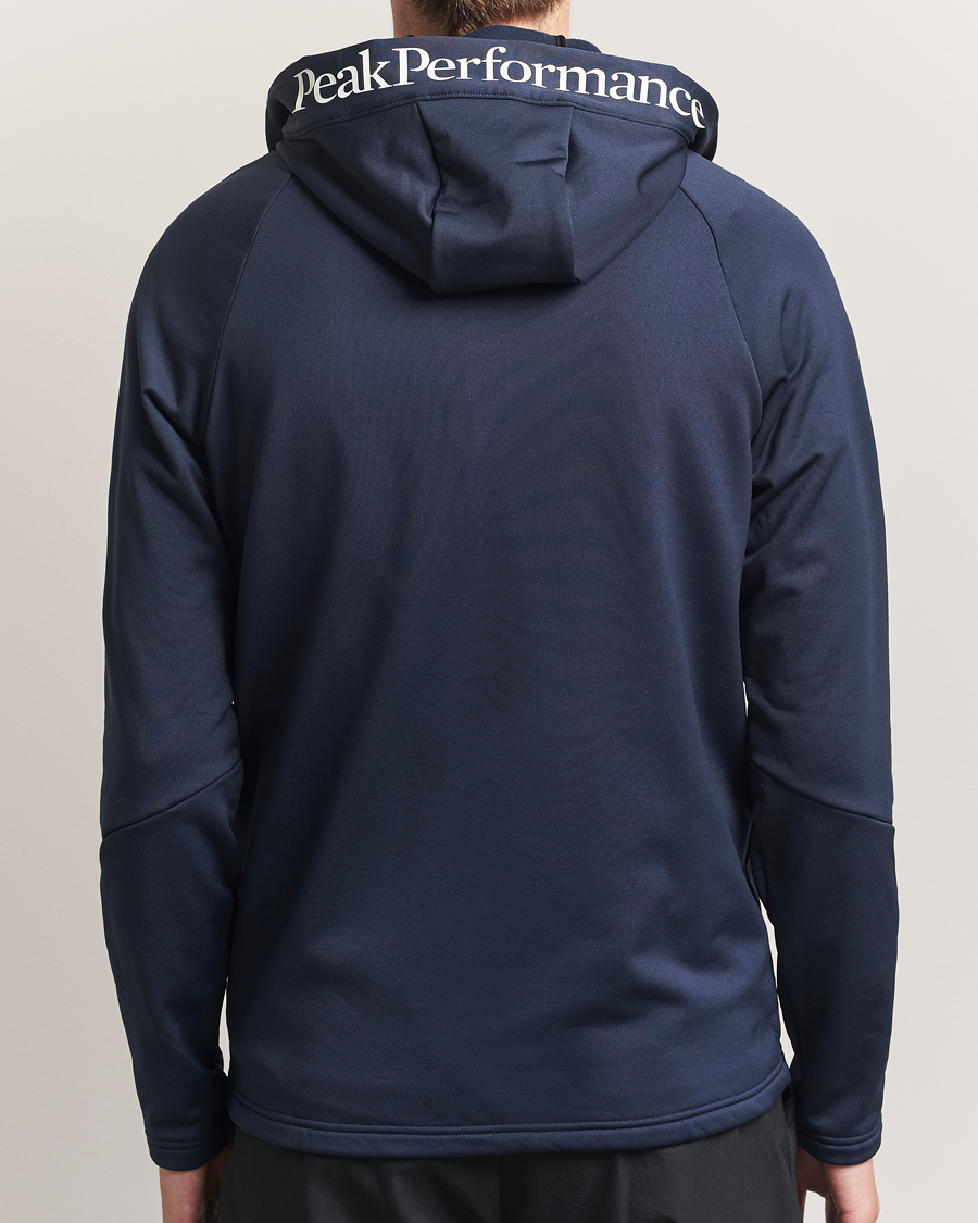 Herre | Trøjer | Peak Performance | Rider Hooded Full Zip Blue Shadow