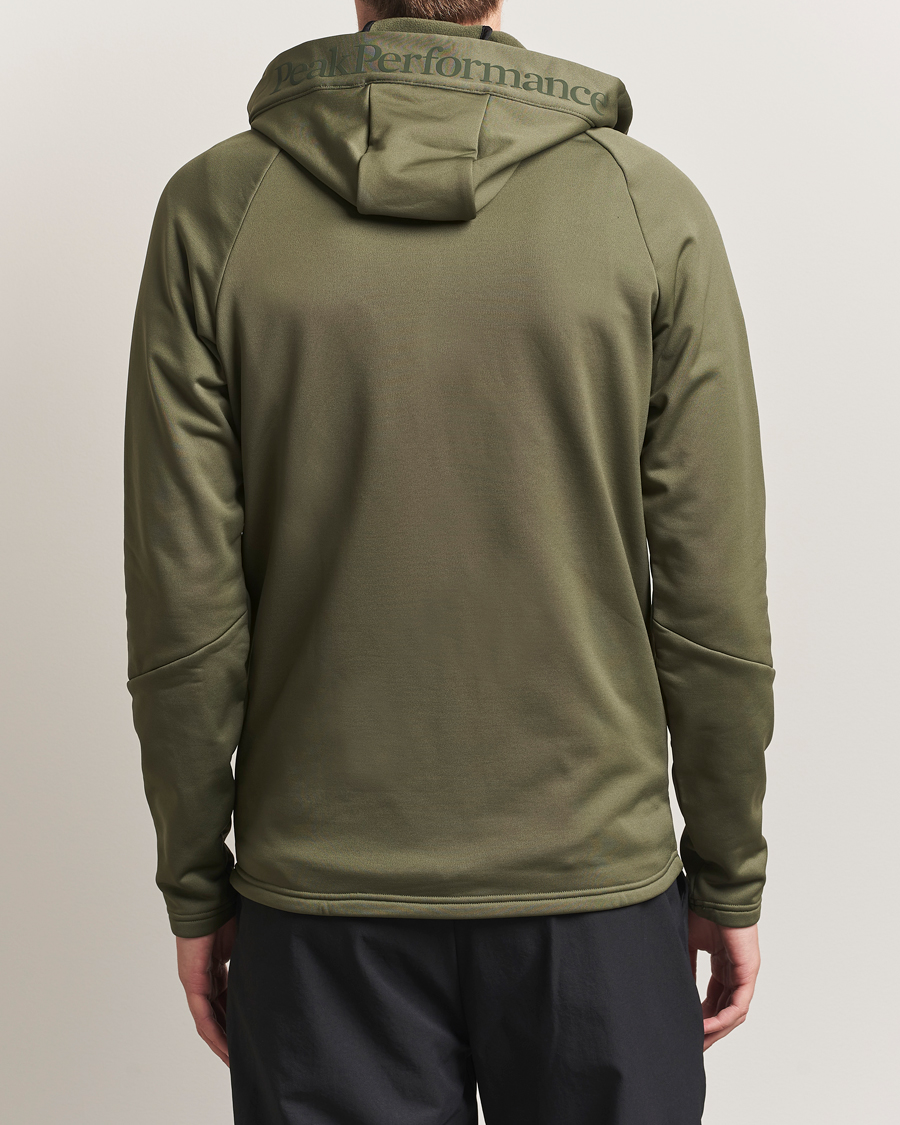 Herre | Trøjer | Peak Performance | Rider Full Zip Hoodie Pine Needle