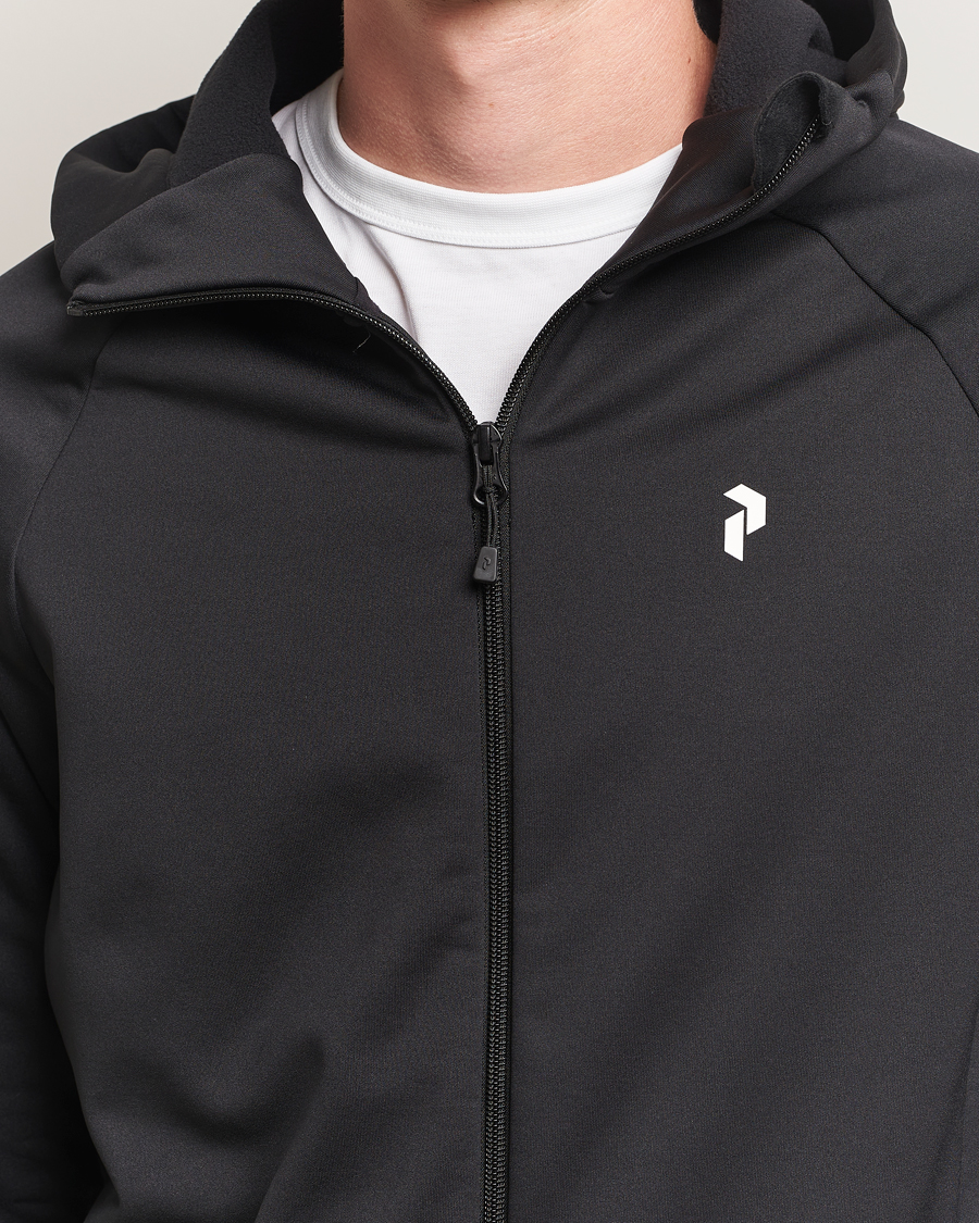 Herre | Trøjer | Peak Performance | Rider Hooded Full Zip Black
