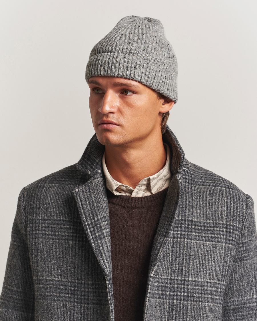Herre | Huer | Samsøe Samsøe | Nataniel Donegal Beanie Grey Melange