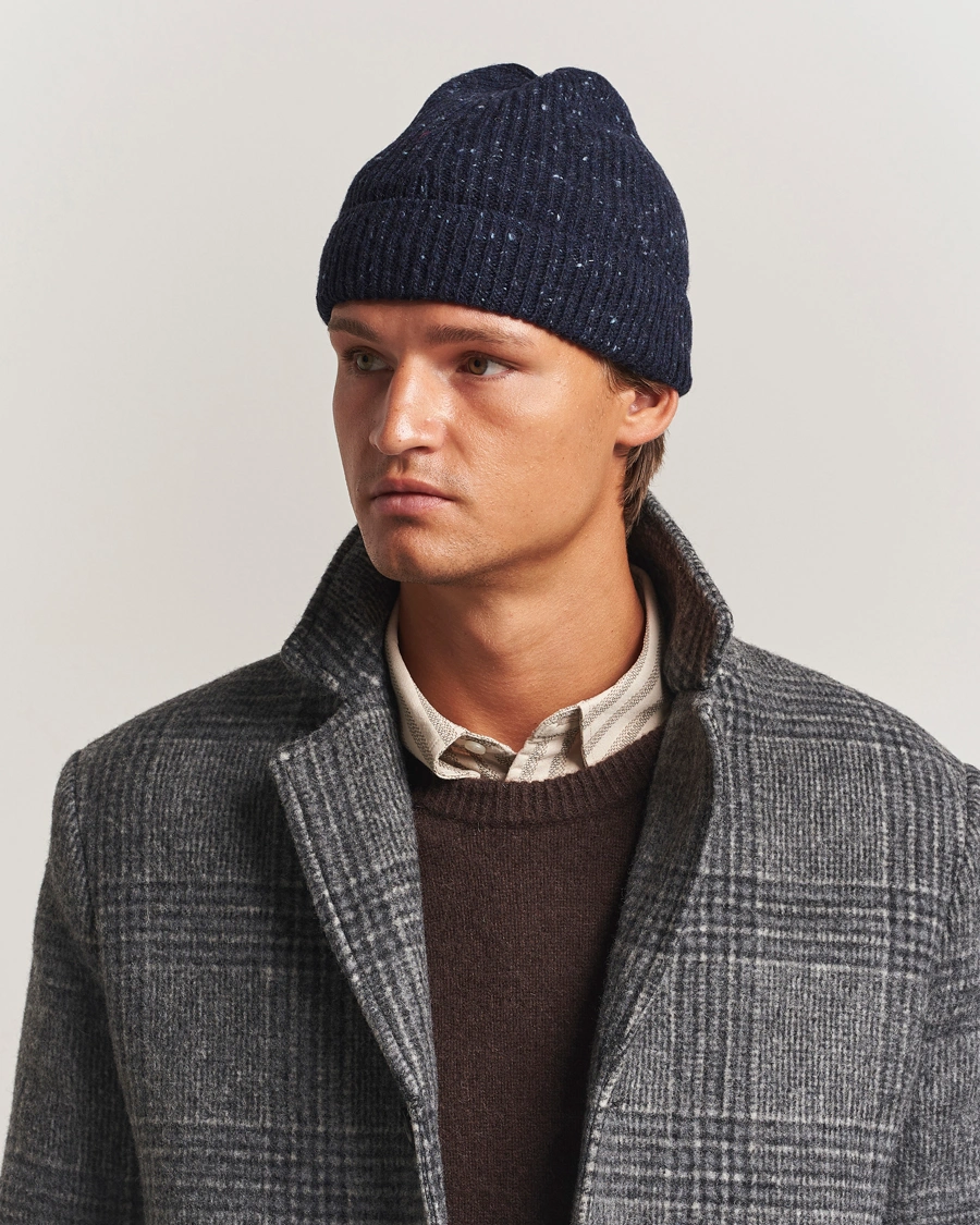 Herre | Huer | Samsøe Samsøe | Nataniel Donegal Beanie Salute Navy