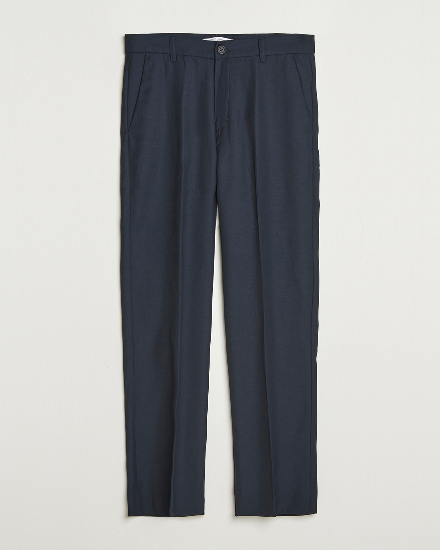 Herre | Bukser | Samsøe Samsøe | Noah Pleated Trousers Salute Navy