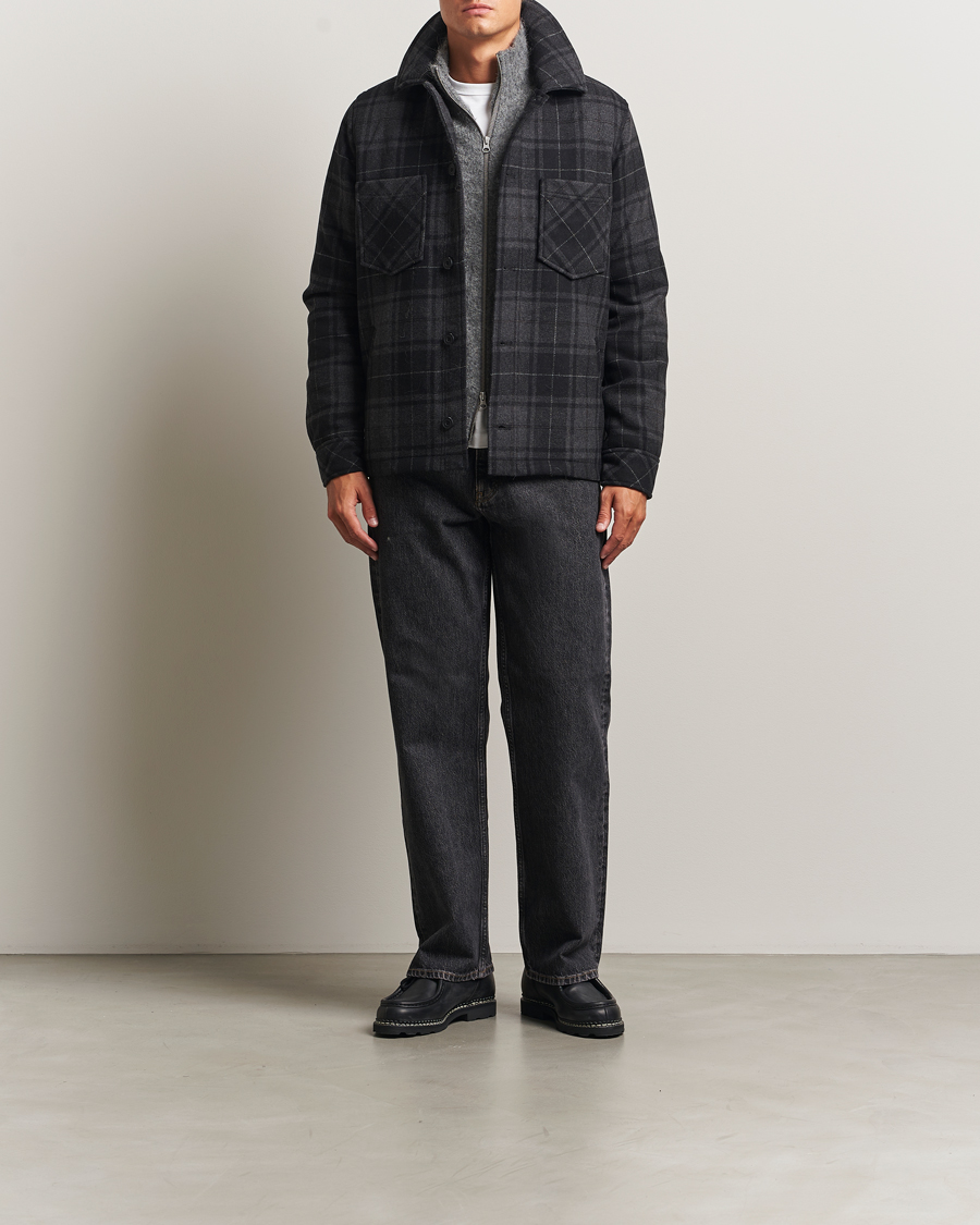 Herre | Jakker | Samsøe Samsøe | Pally Padded Shirt Jacket Black