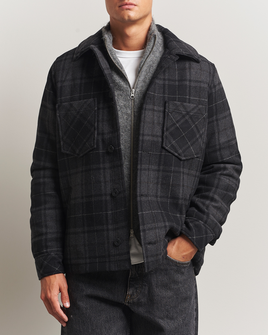 Herre | Jakker | Samsøe Samsøe | Pally Padded Shirt Jacket Black