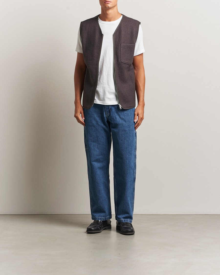 Herre | Veste | Samsøe Samsøe | Hannes Boiled Wool Vest Turkish Coffee