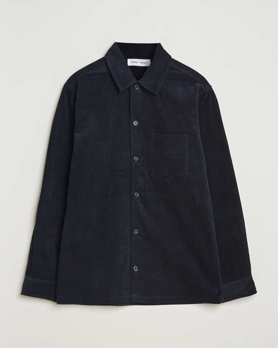 Herre | Skjorter | Samsøe Samsøe | Damon Corduroy Overshirt Salute Navy