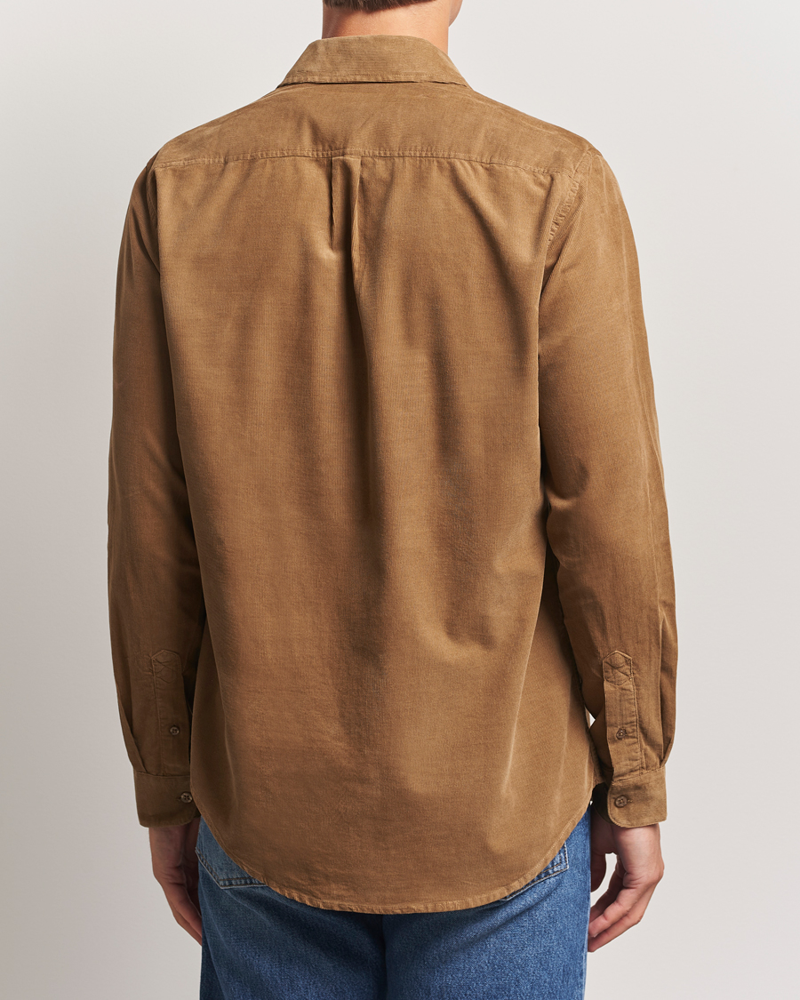 Herre | Skjorter | Samsøe Samsøe | Liam Baby Cord Shirt Otter Brown