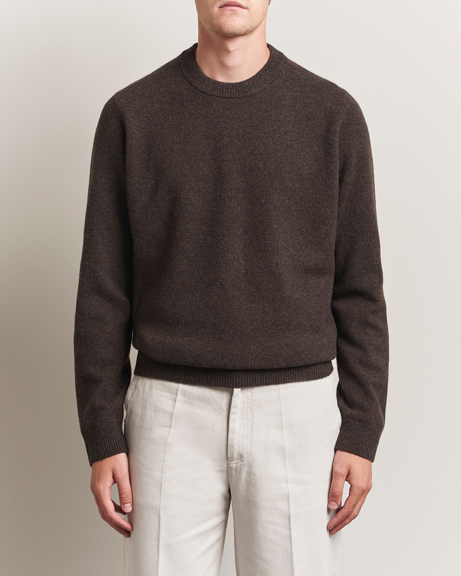 Herre | Trøjer | Samsøe Samsøe | Isak Knitted Crew Neck Turkish Coffee
