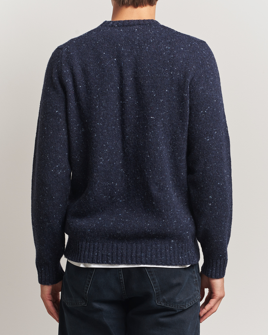 Herre | Trøjer | Samsøe Samsøe | Nataniel Donegal Knitted Crew Neck Salute Navy
