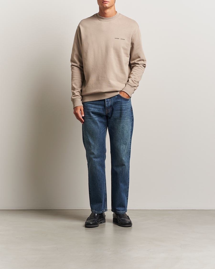 Herre | Trøjer | Samsøe Samsøe | Norsbro Crew Neck Sweatshirt Elephant Skin