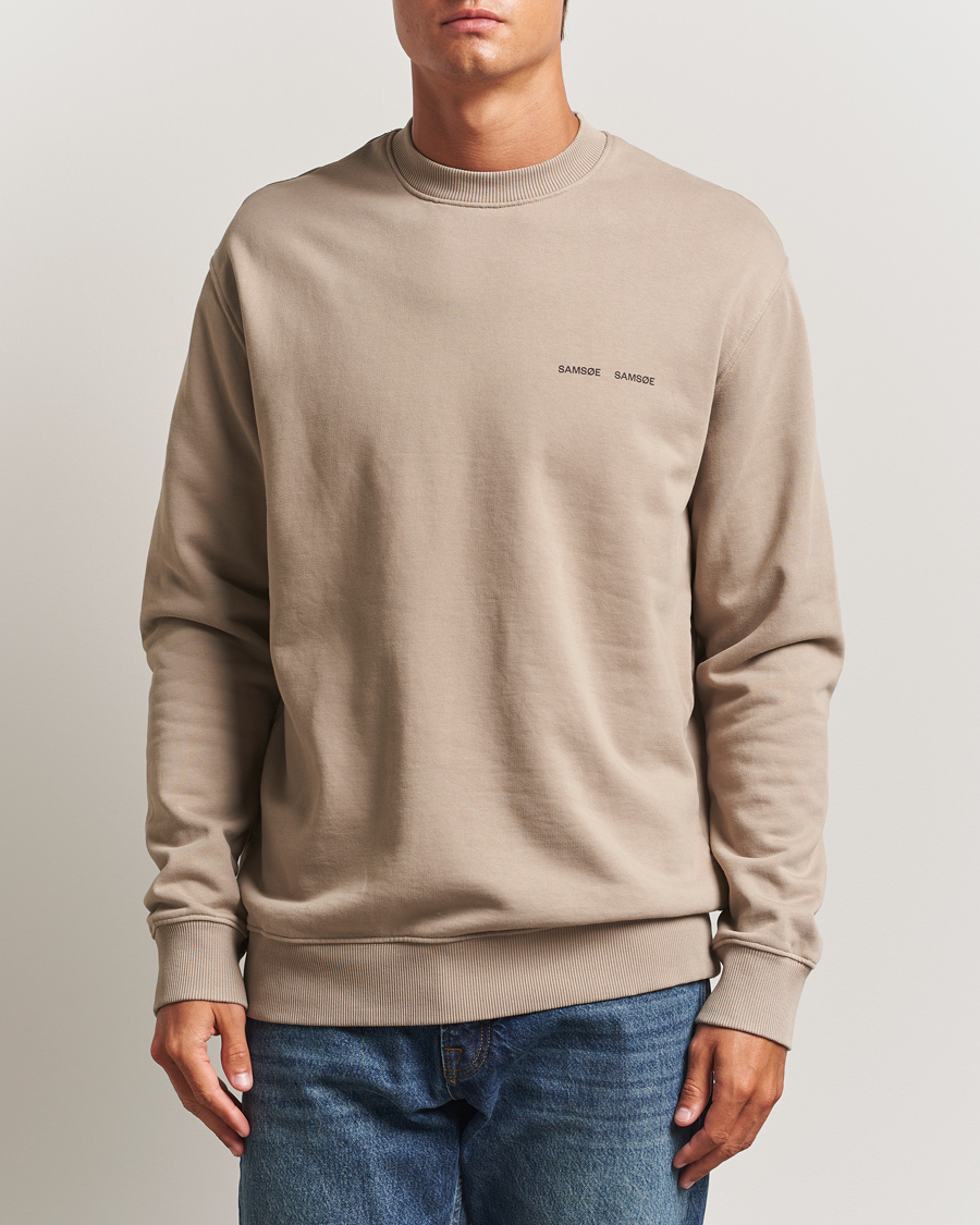 Herre | Trøjer | Samsøe Samsøe | Norsbro Crew Neck Sweatshirt Elephant Skin
