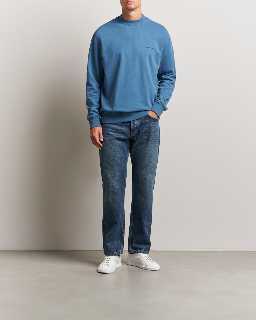 Herre | Trøjer | Samsøe Samsøe | Norsbro Crew Neck Sweatshirt Stellar Blue
