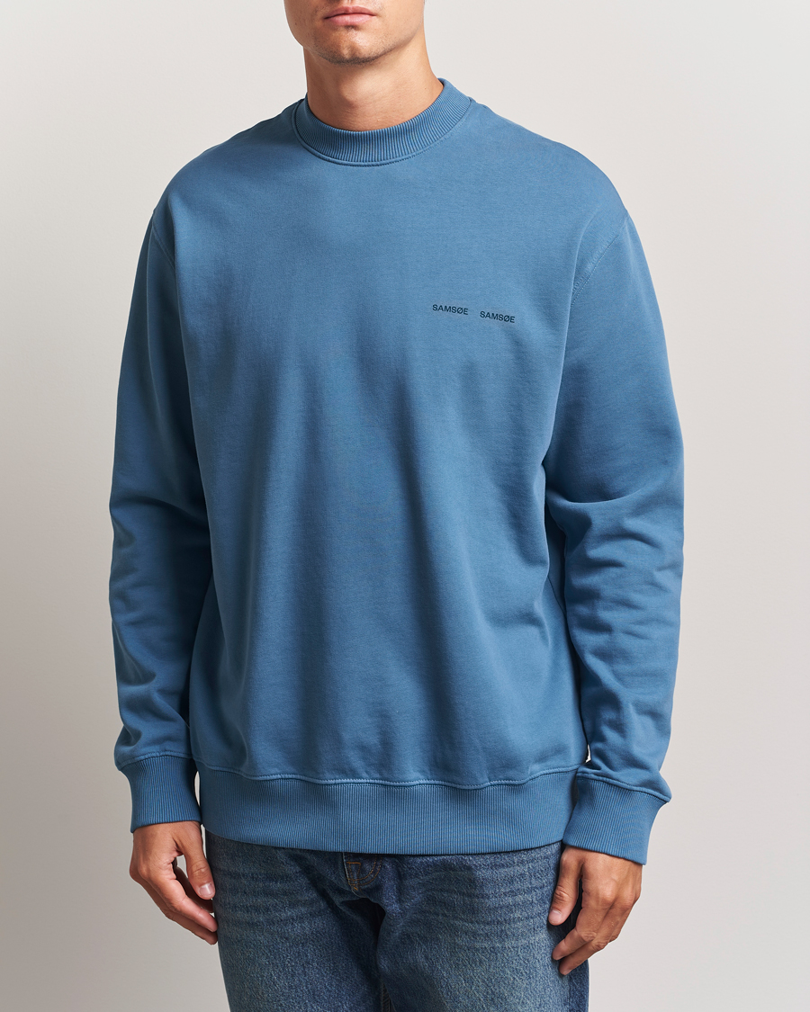 Herre | Trøjer | Samsøe Samsøe | Norsbro Crew Neck Sweatshirt Stellar Blue