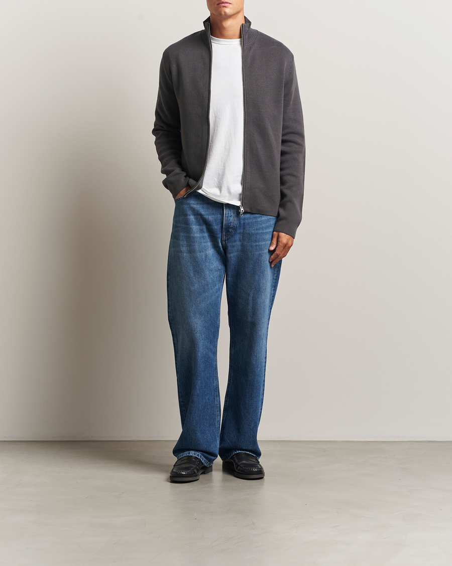 Herre | Trøjer | Samsøe Samsøe | Niklas Full Zip Black Oyster