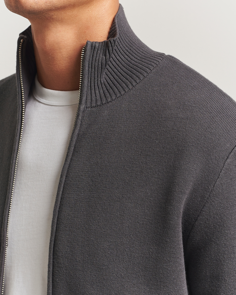Herre | Trøjer | Samsøe Samsøe | Niklas Full Zip Black Oyster