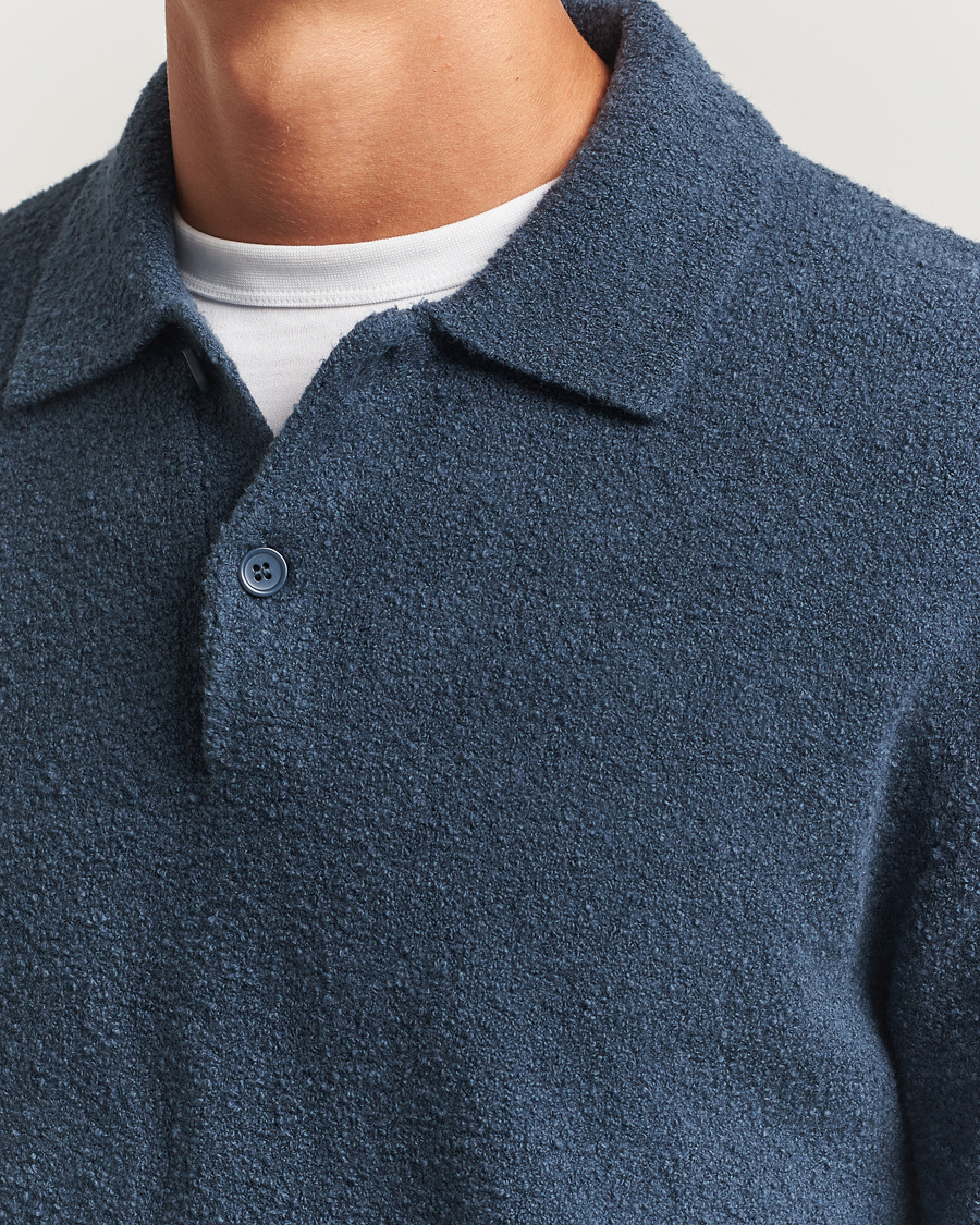 Herre | Trøjer | Samsøe Samsøe | Nino Knitted Polo Midnight Navy