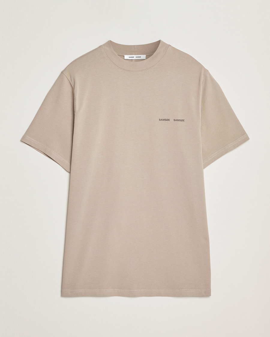 Herre | T-Shirts | Samsøe Samsøe | Norsbro Crew Neck T-Shirt Elephant Skin