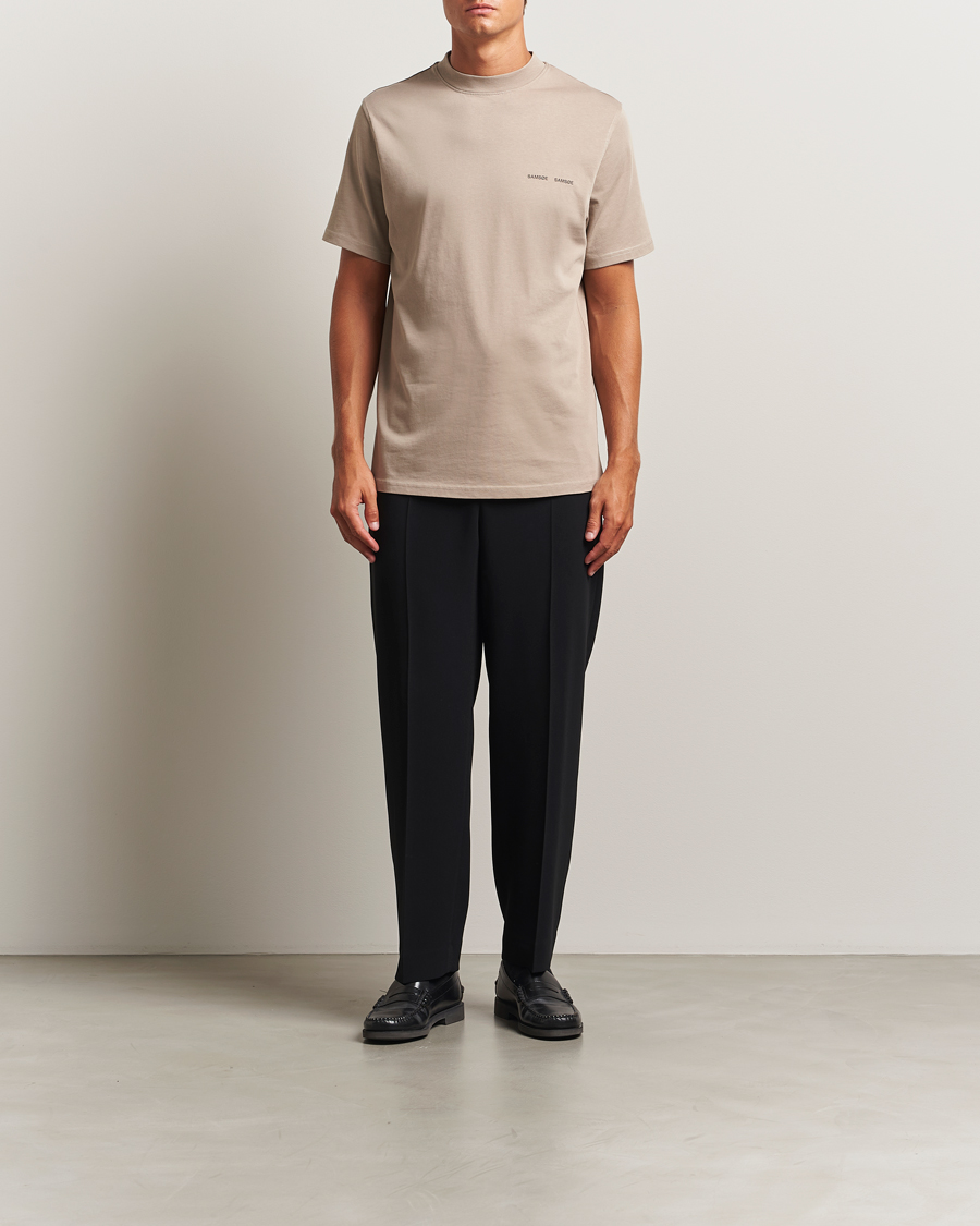 Herre | T-Shirts | Samsøe Samsøe | Norsbro Crew Neck T-Shirt Elephant Skin
