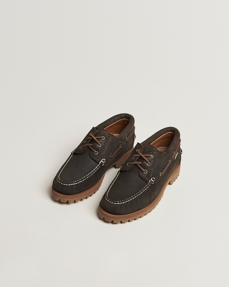 Herre | Loafers | Sebago | Acadia Waxed Suede Loafer Dark Brown