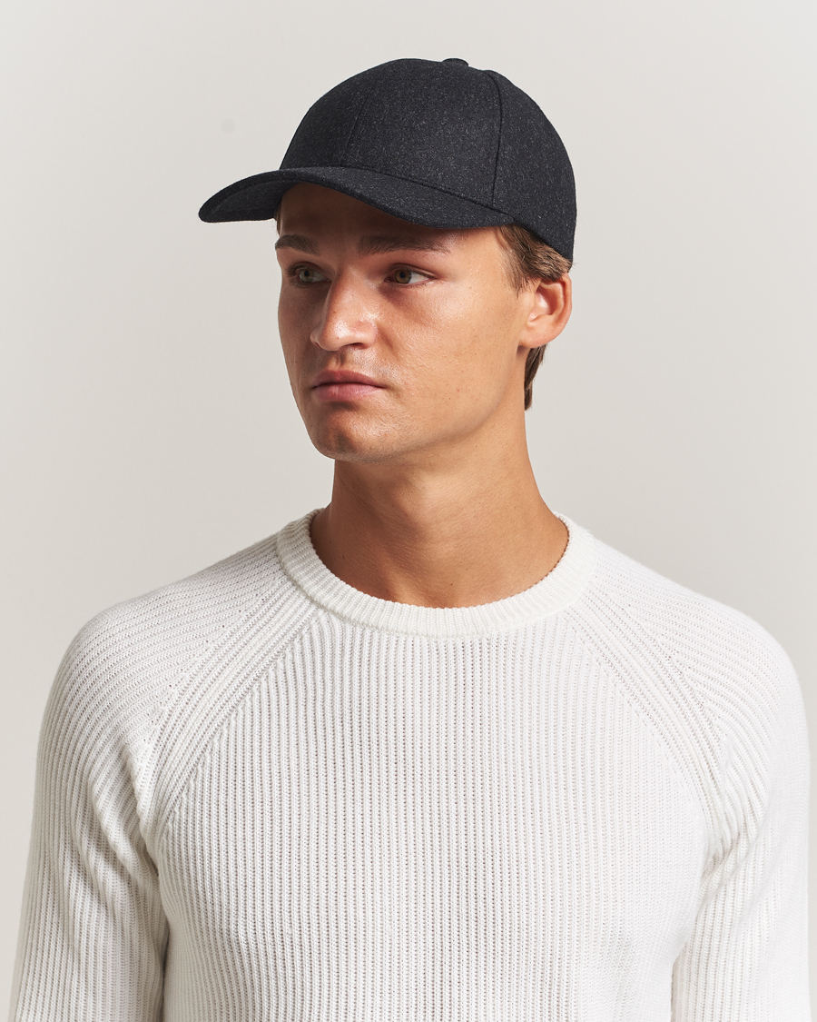 Herre | Hatte & kasketter | Varsity Headwear | Flannel Baseball Cap Jade Black