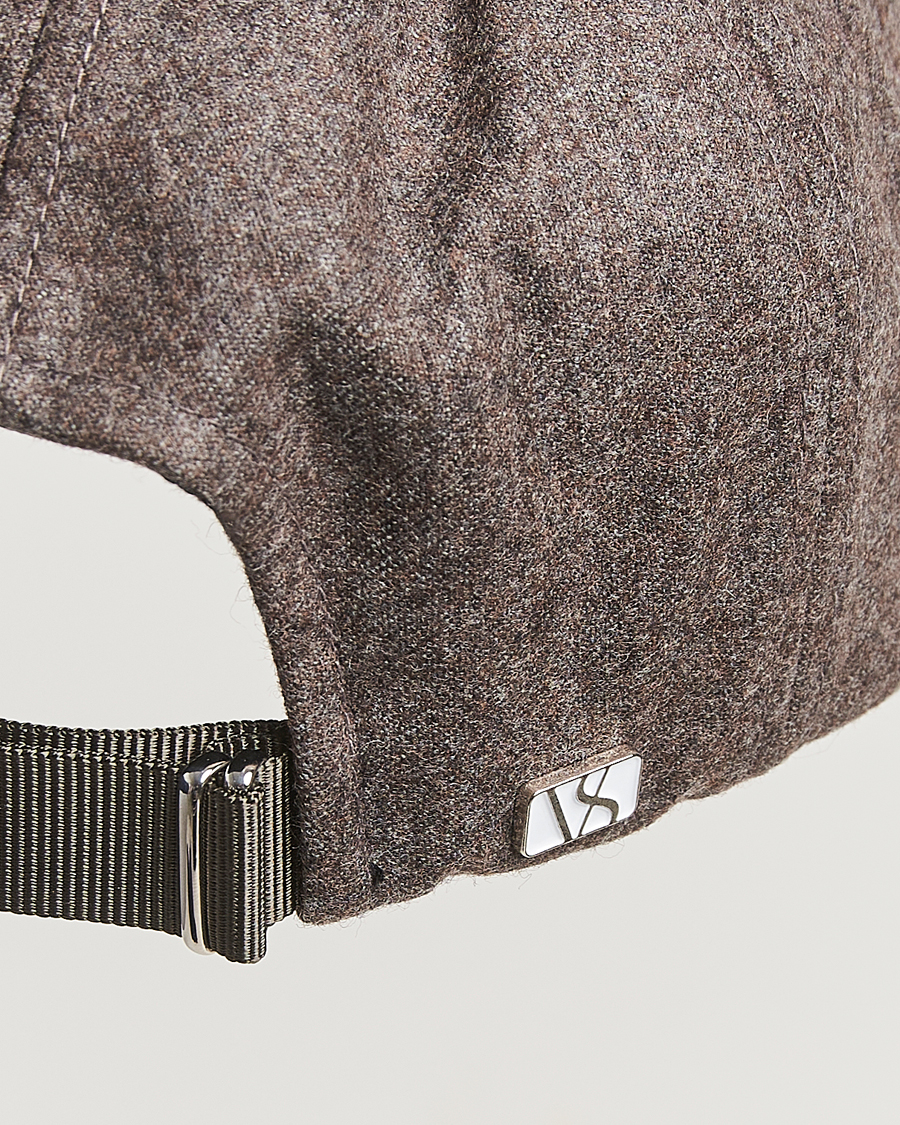 Herre | Hatte & kasketter | Varsity Headwear | Flannel Baseball Cap Taupe Brown