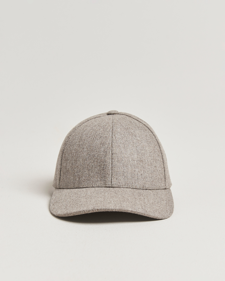 Herre | Hatte & kasketter | Varsity Headwear | Flannel Baseball Cap Umber Beige