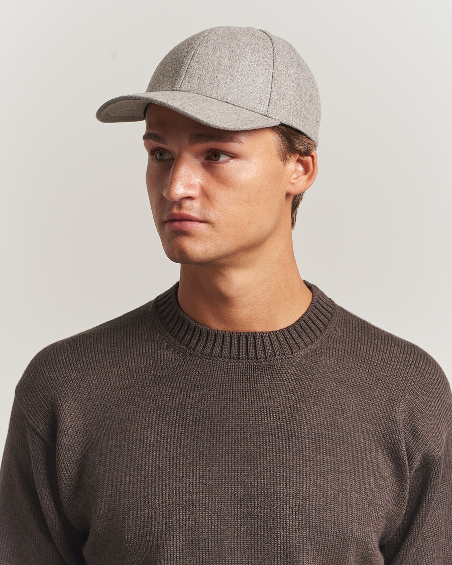 Herre | Hatte & kasketter | Varsity Headwear | Flannel Baseball Cap Umber Beige