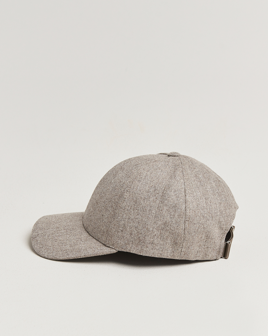 Herre | Hatte & kasketter | Varsity Headwear | Flannel Baseball Cap Umber Beige