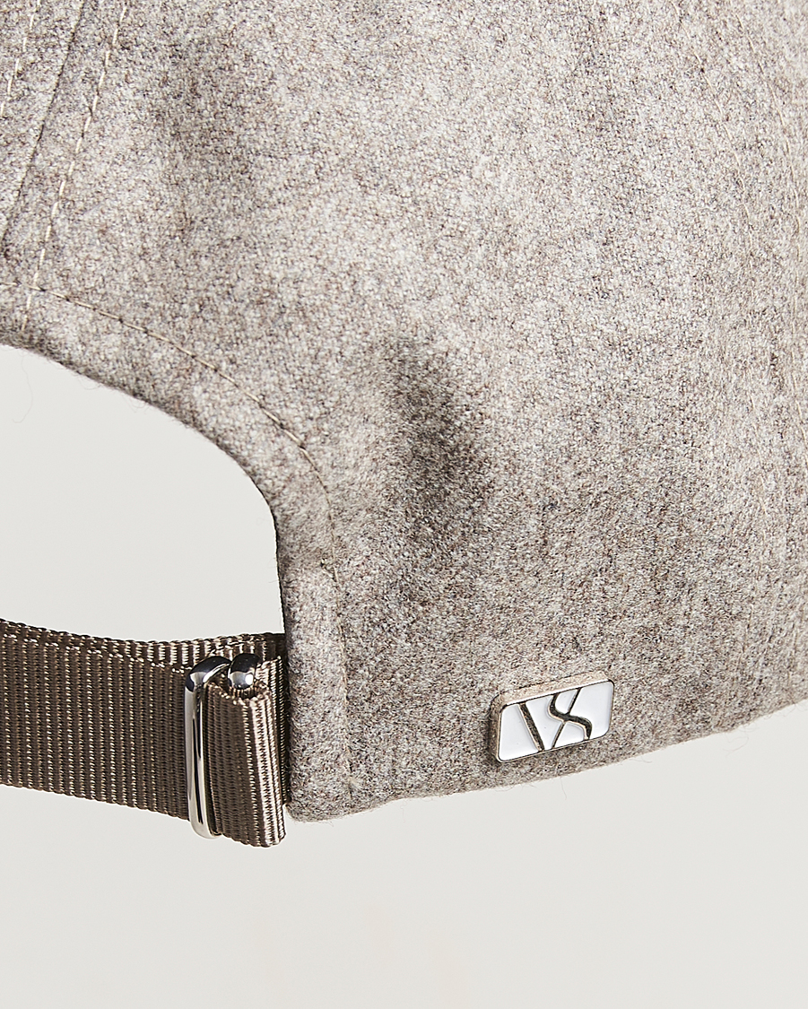 Herre | Hatte & kasketter | Varsity Headwear | Flannel Baseball Cap Umber Beige
