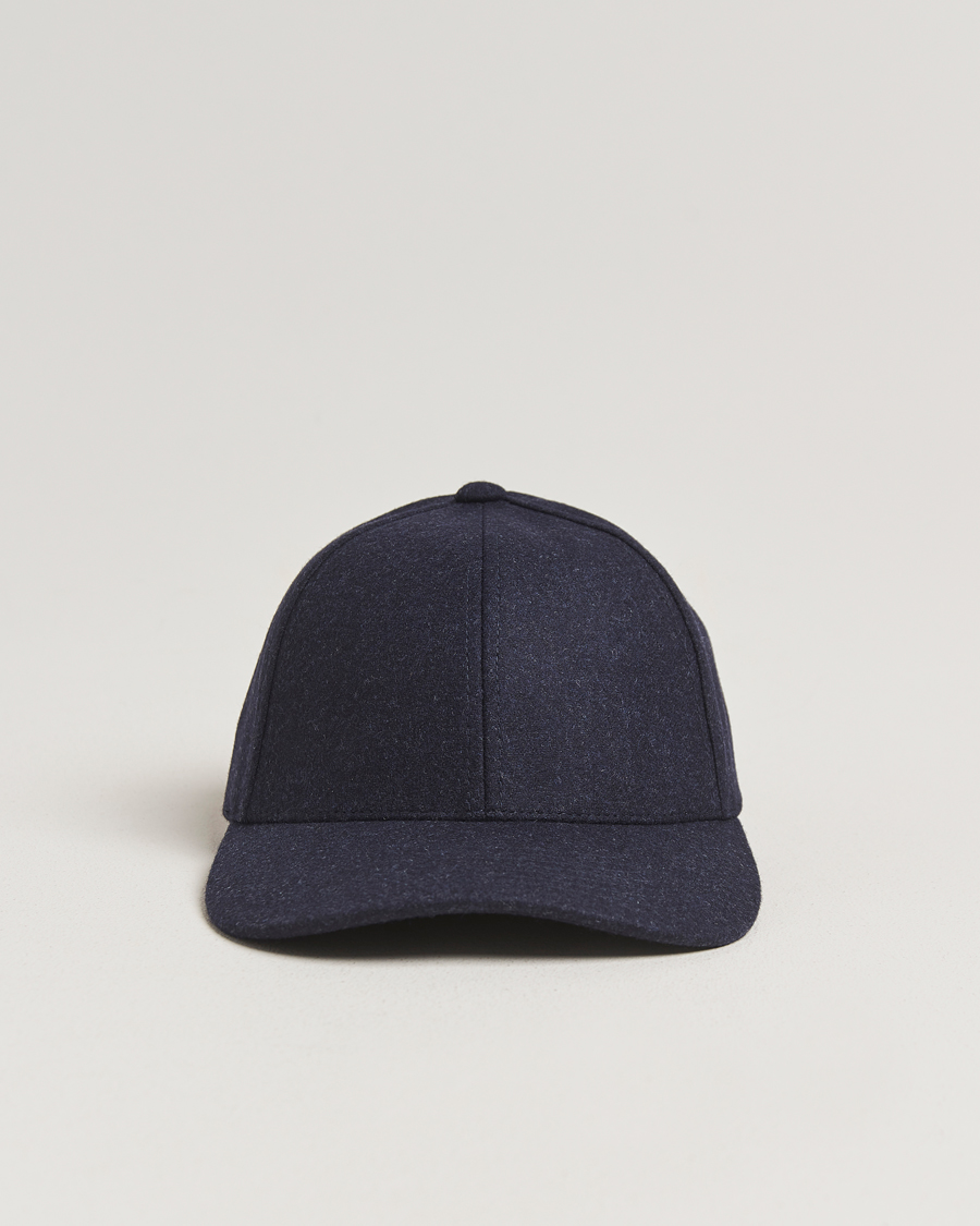 Herre | Hatte & kasketter | Varsity Headwear | Flannel Baseball Cap Dark Navy