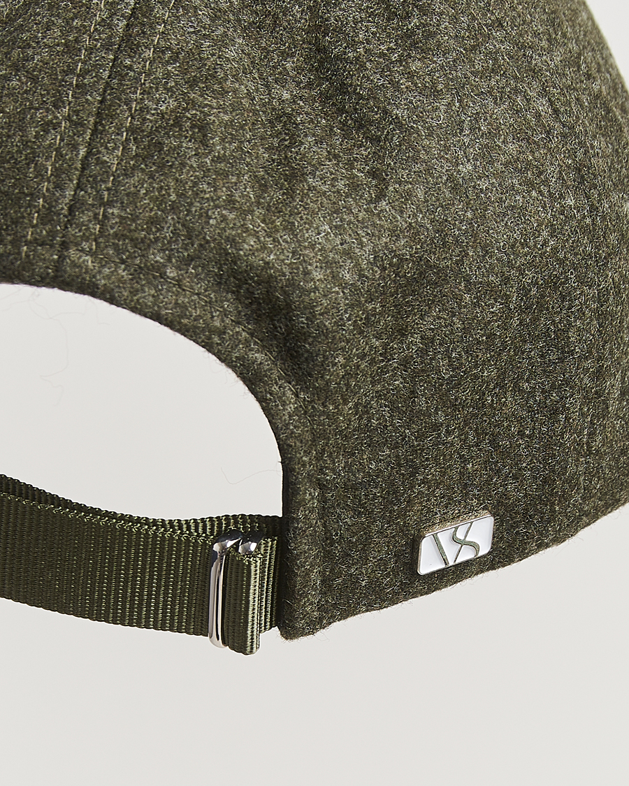 Herre | Hatte & kasketter | Varsity Headwear | Flannel Baseball Cap Forest Green