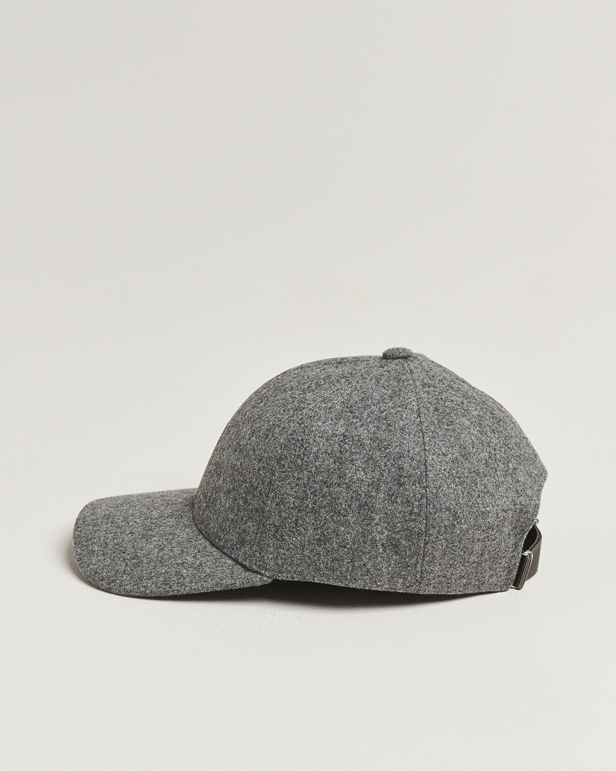 Herre | Hatte & kasketter | Varsity Headwear | Flannel Baseball Cap Granite Grey